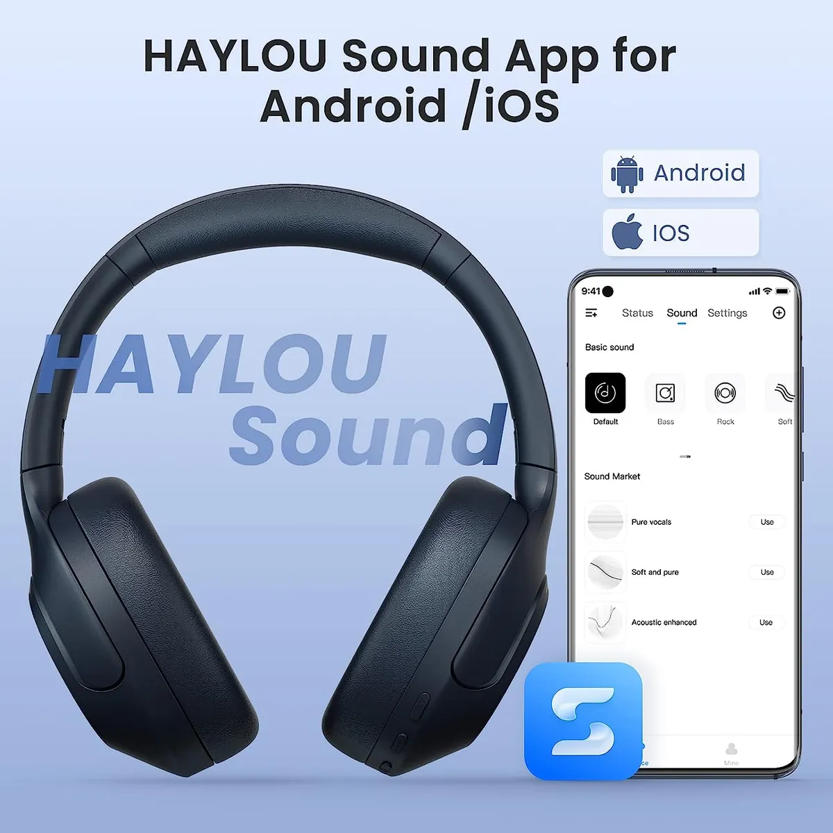 HAYLOU - Audífonos  Bluetooth Haylou S35 ANC Hybrid Hi-Res