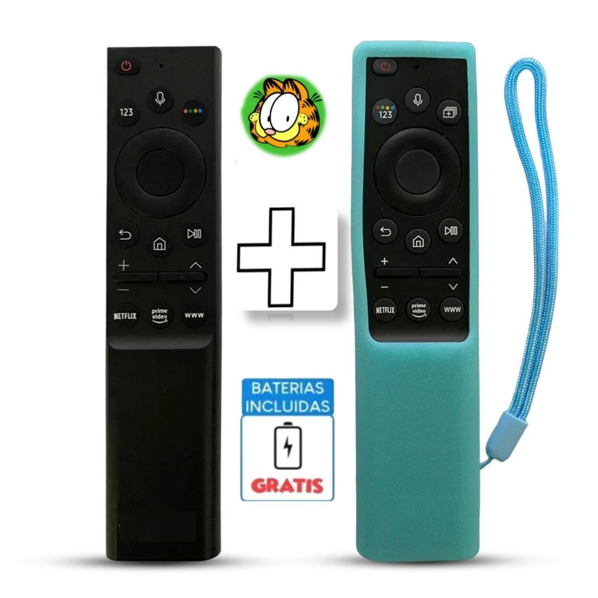 UNIVERSAL - Control Samsung Smart Tv con Voz Modelo BN59-01363  Funda Turquesa
