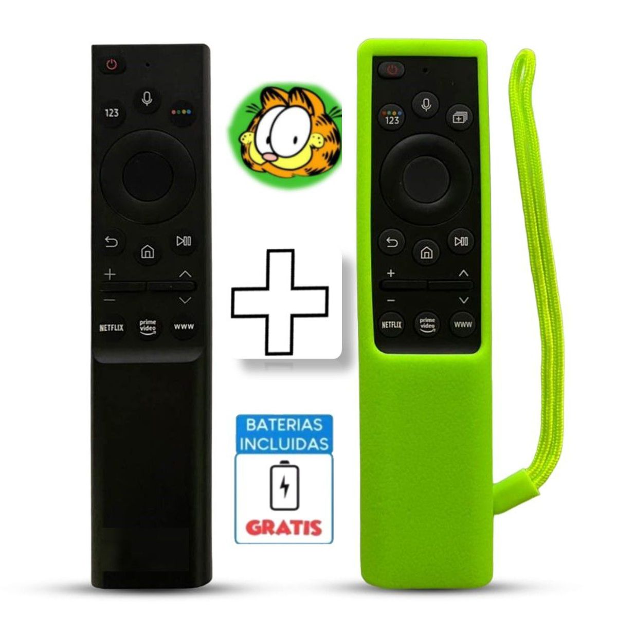 UNIVERSAL - Control Samsung Smart Tv con Voz Modelo BN59-01363  Funda Verde
