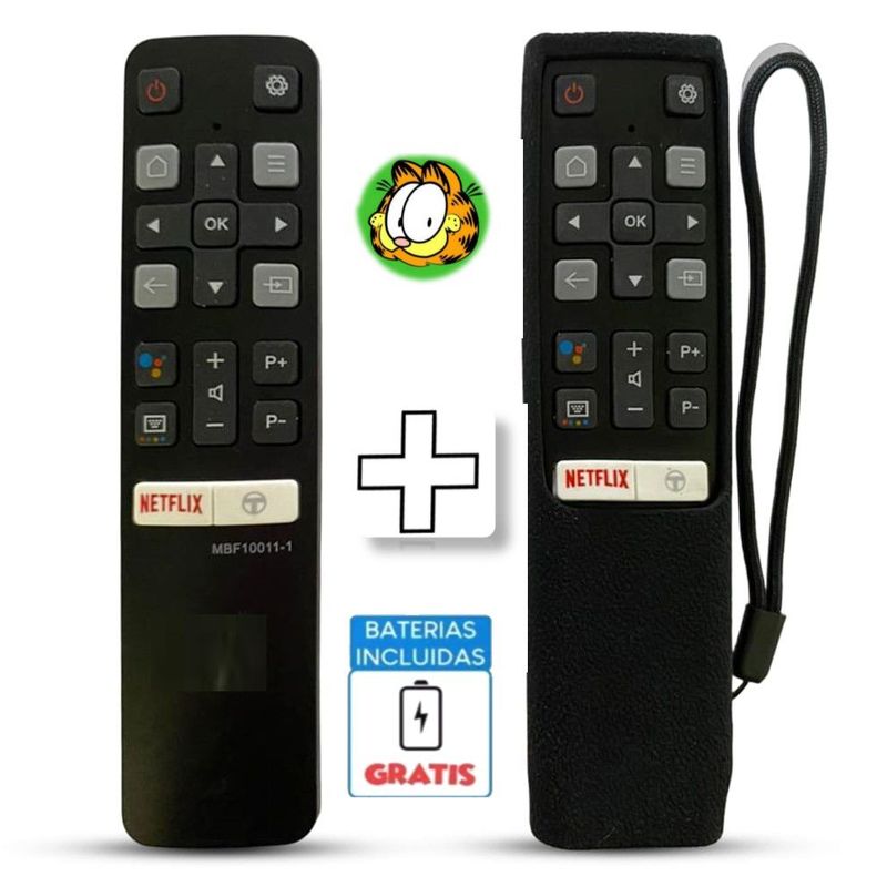 UNIVERSAL - Control Remoto Tcl Generico Smart Modelo RC802V  Funda Negra