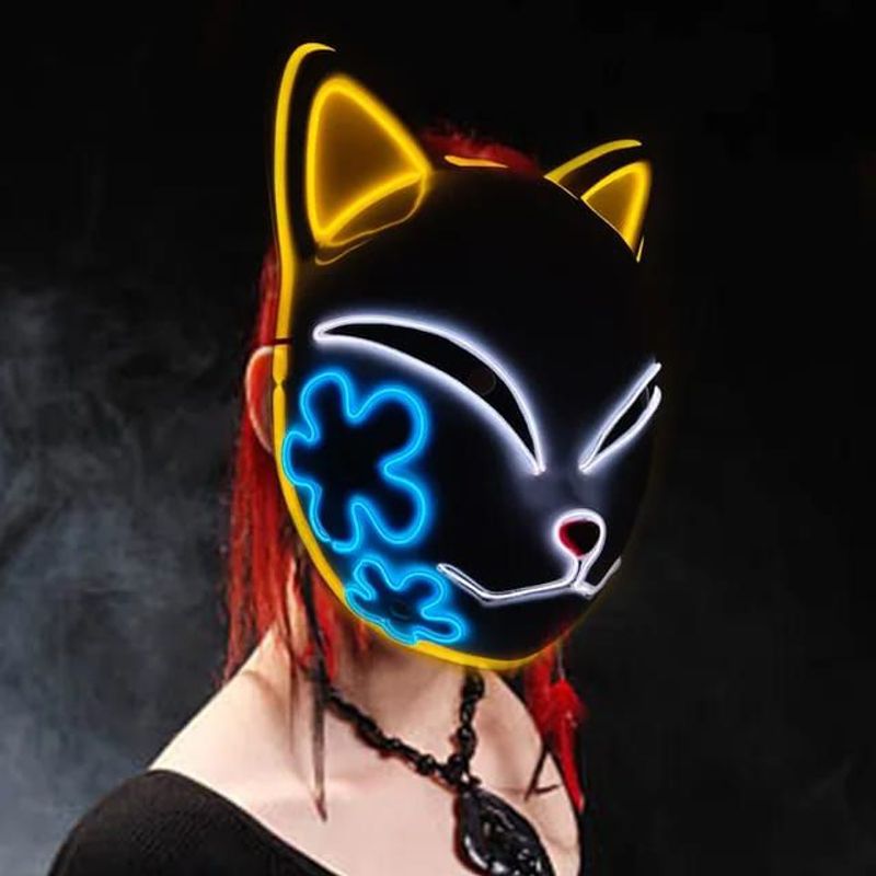 GENERICO - Máscara para Halloween Máscara de Gato