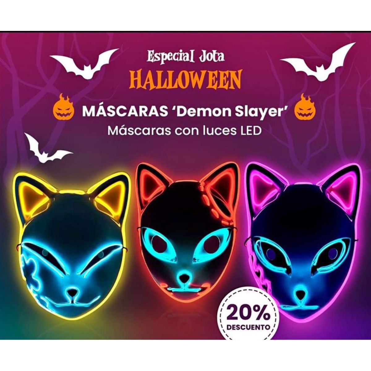 GENERICO - Máscara para Halloween Máscara de Gato