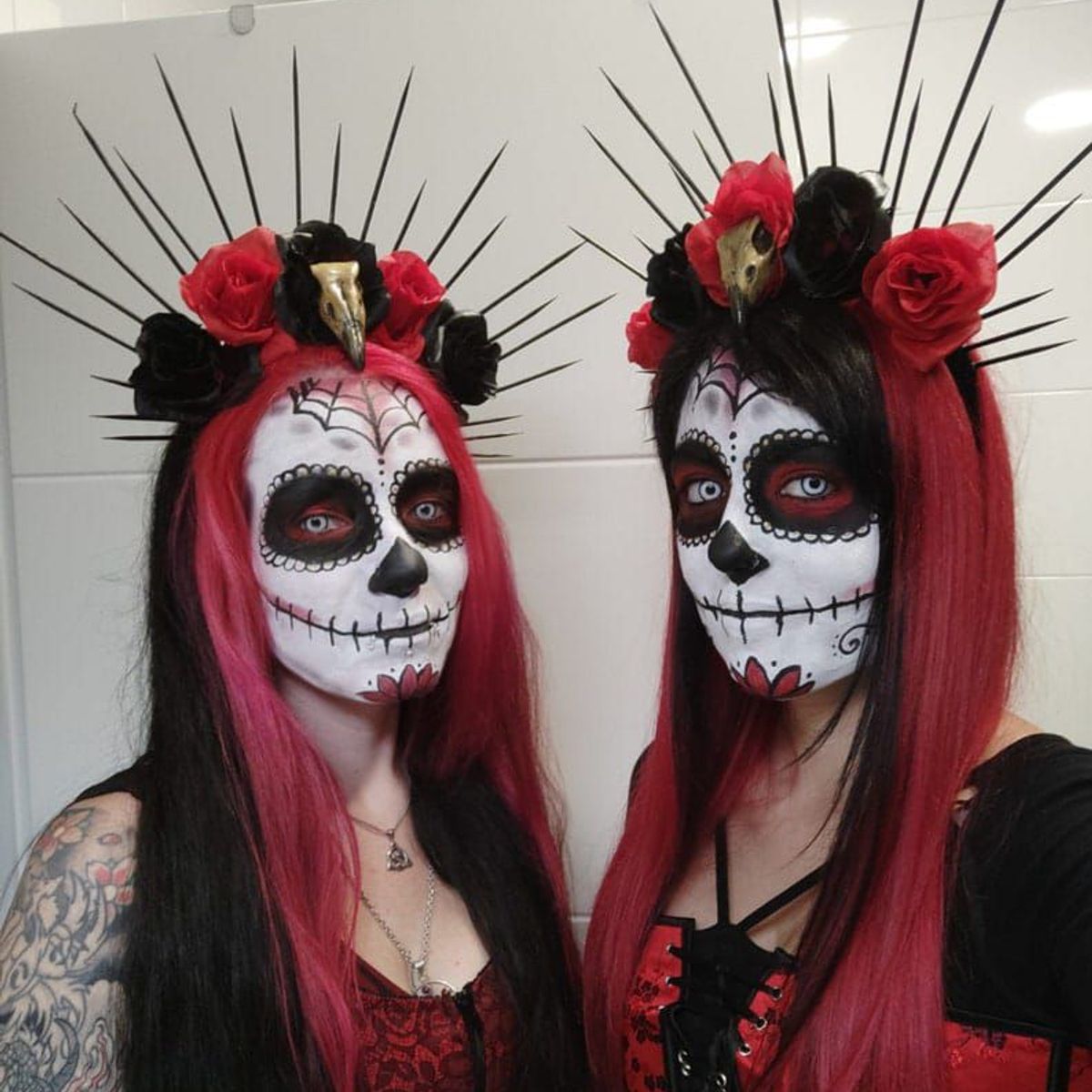 GENERICO - Diadema de Catrina para un disfraz aesthetic