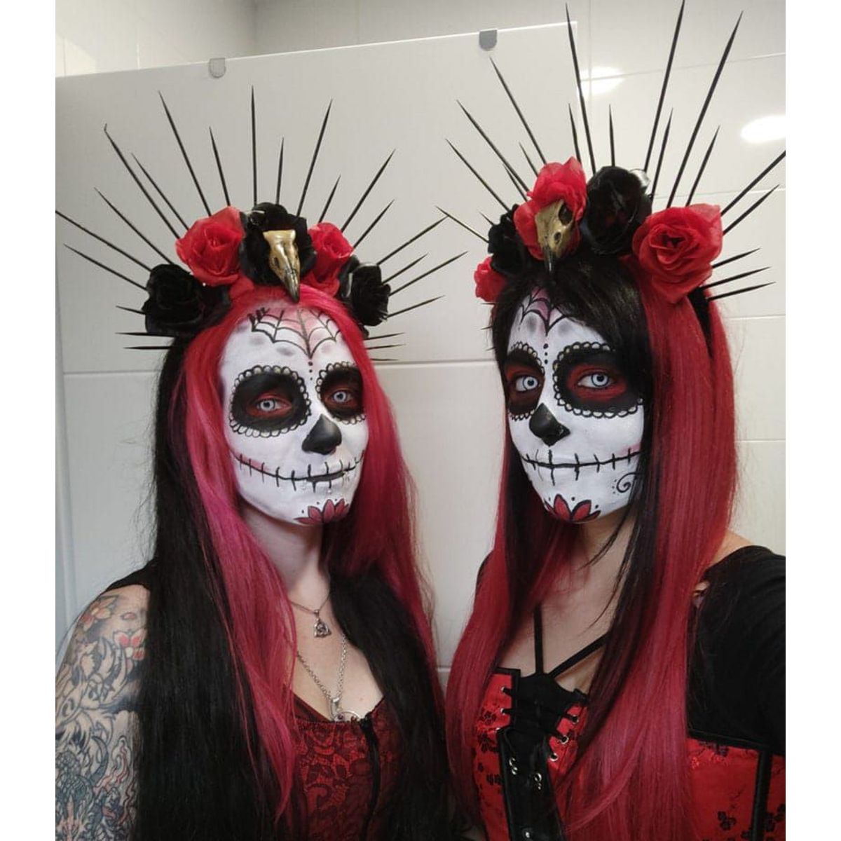GENERICO - Diadema de Catrina para un disfraz aesthetic