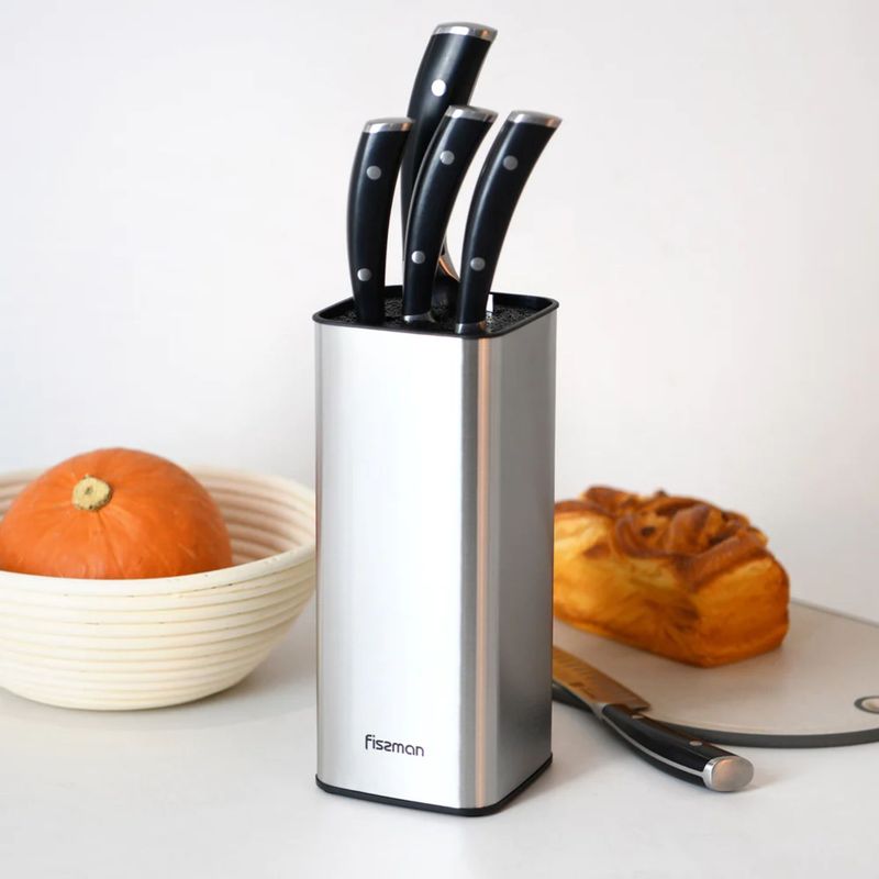 FISSMAN - Organizador de cuchillos y utensilios universal acero Fissman