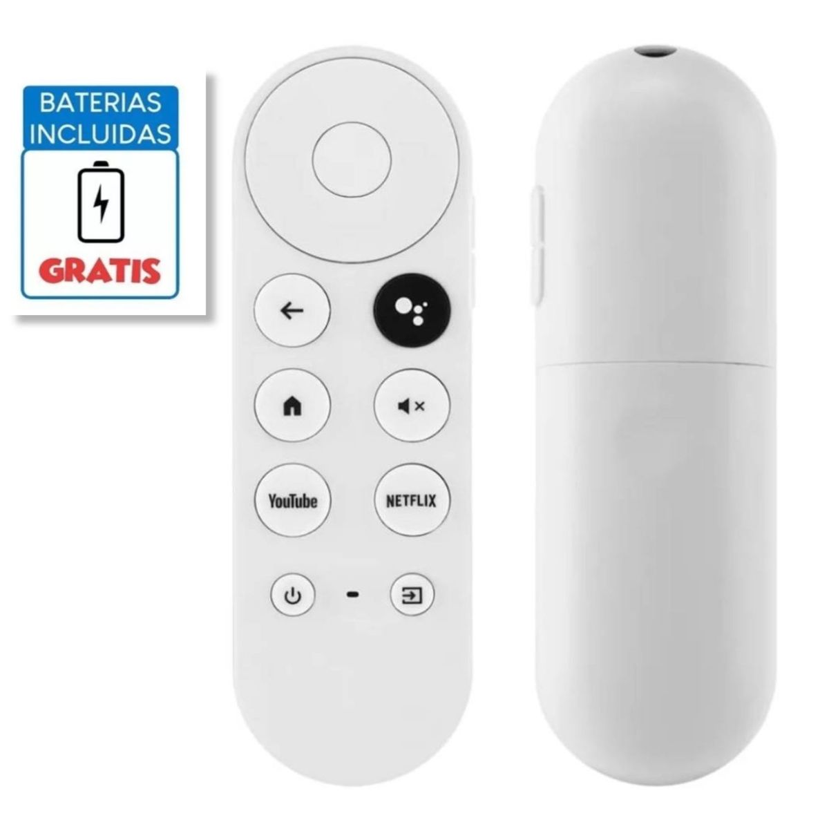 UNIVERSAL - Control Remoto Para Google TV Chromecast 4K Snow  pilas