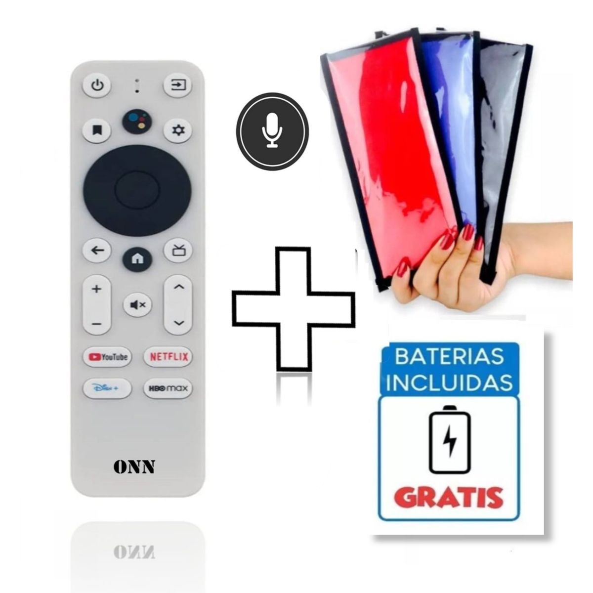 ONN - Control Remoto para Tv Box Android Onn 4k Smart Tv  Funda