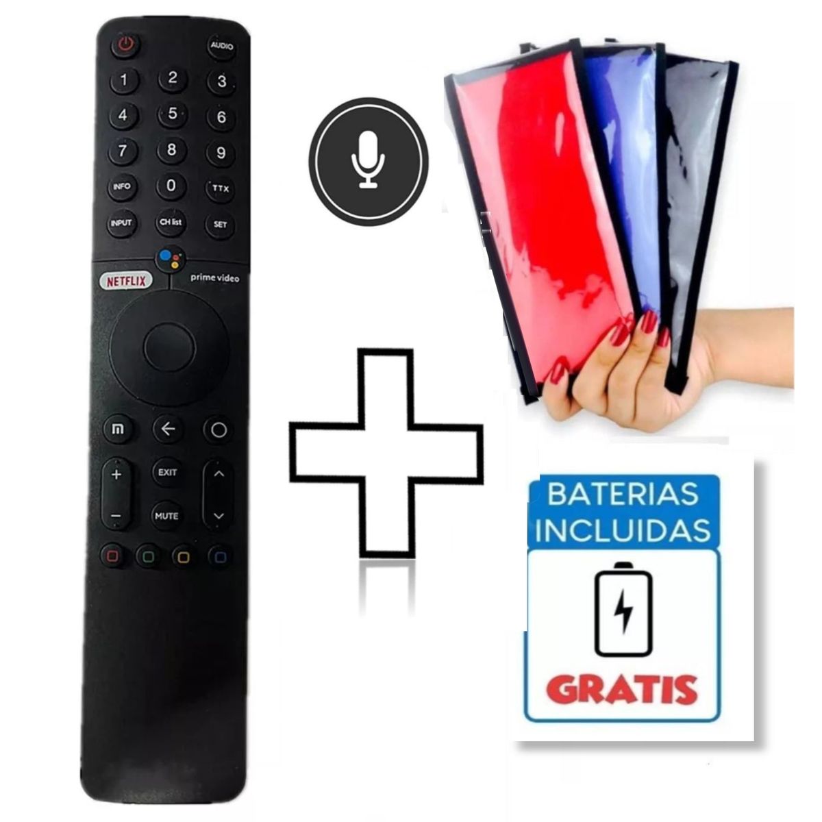 GENERICO - Control remoto Generico Para Xiaomi MI TV Modelo XMRM-19  Funda