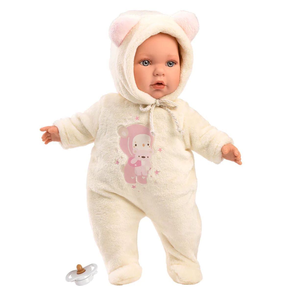 MUÑECAS REBORN - Muñeca Llorens Baby Julia Osito Rosa 42cm