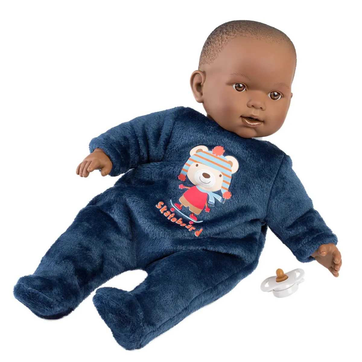 MUÑECAS REBORN - Muñeco Llorens Zareb Pijama Patinete 42cm