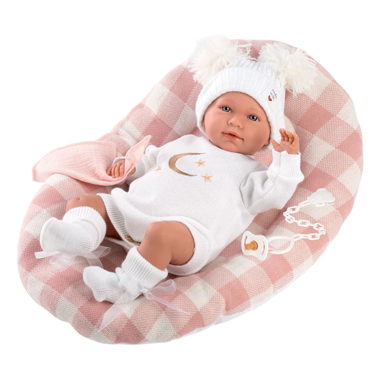 MUÑECAS REBORN - Muñeca Llorens Mimi 30 cm Llorona Bordado Luna