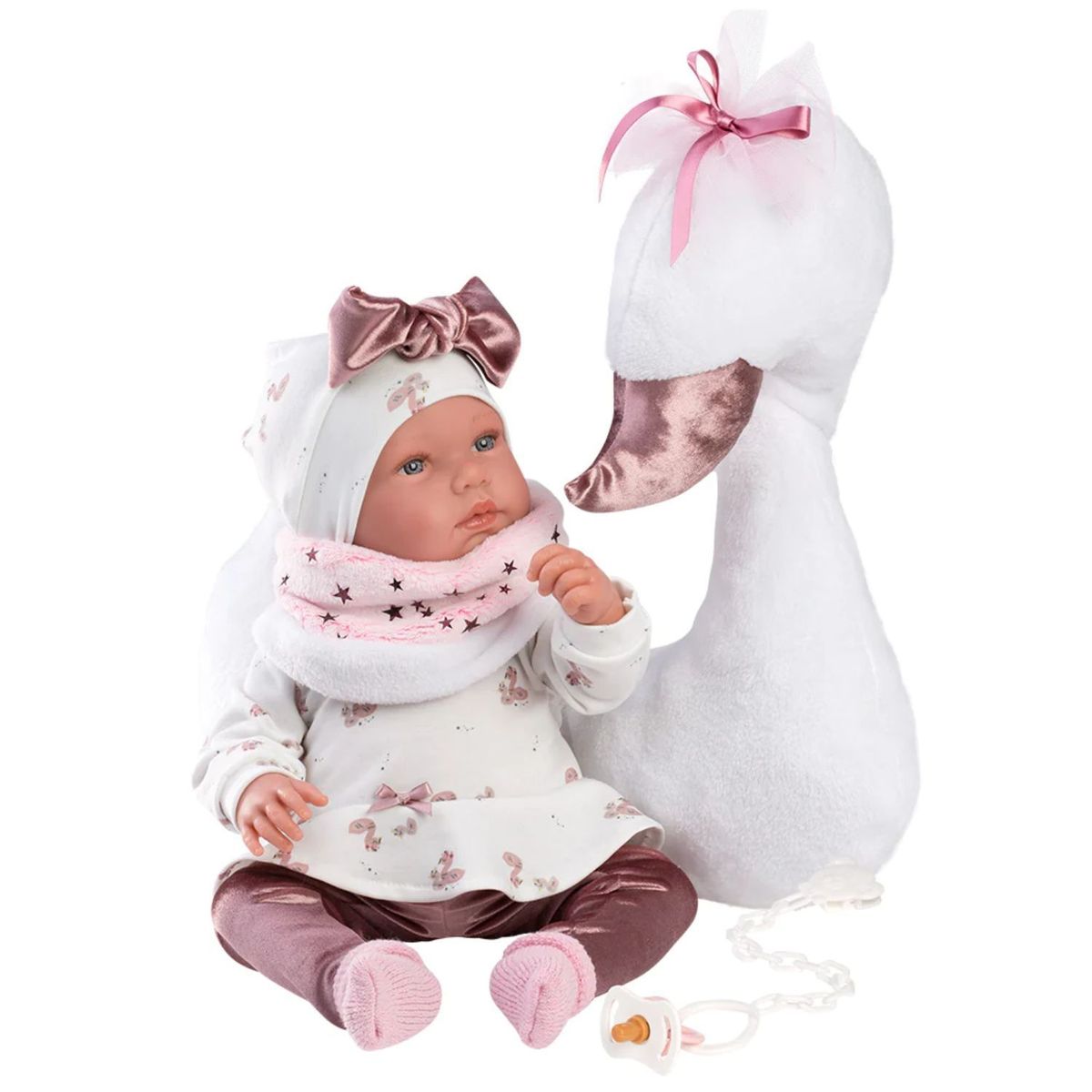 MUÑECAS REBORN - Muñeca Llorens Tina RN Llorona 44 cm Cisne