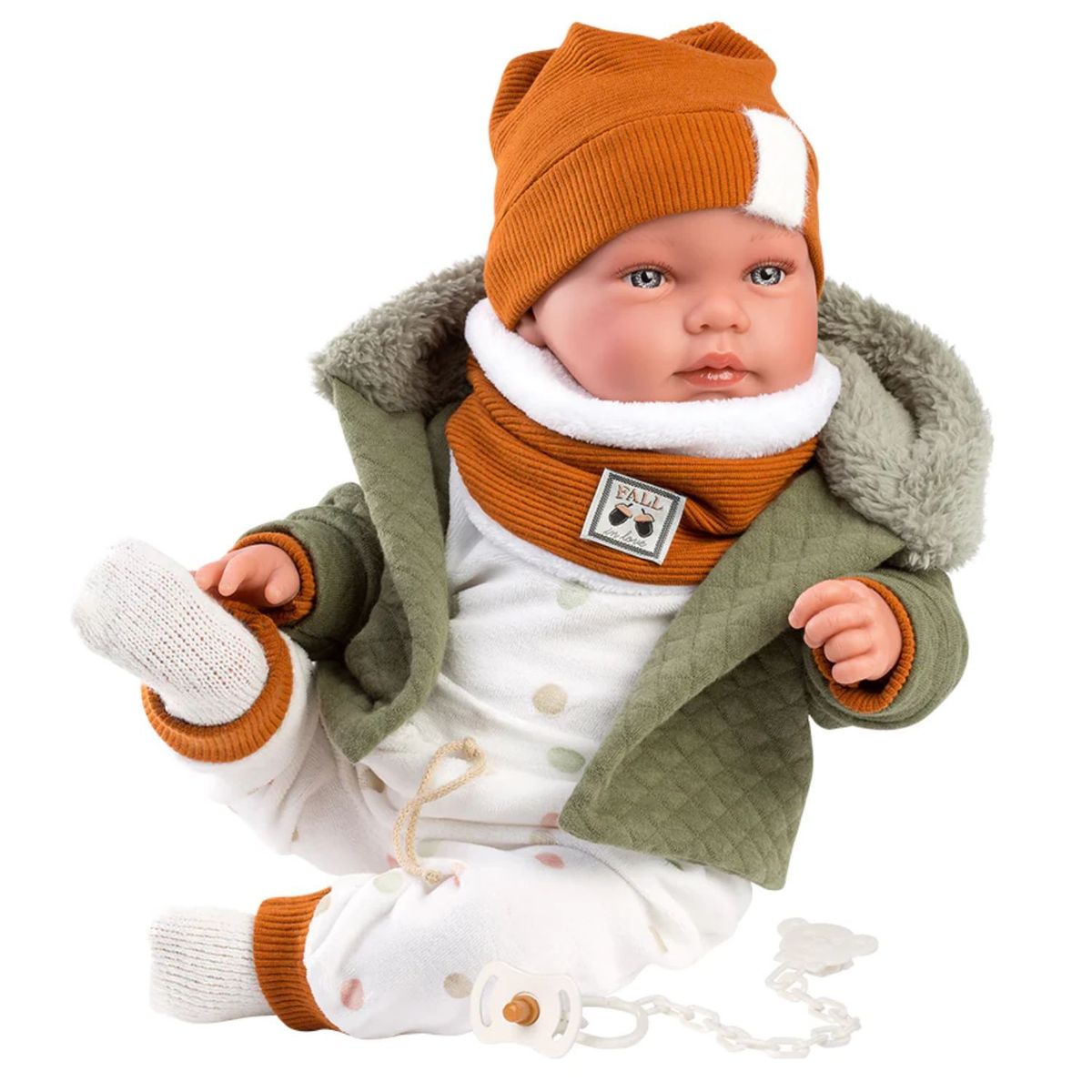 MUÑECAS REBORN - Muñeco Llorens Talo Recien Nacido Sonrisas 44 cm