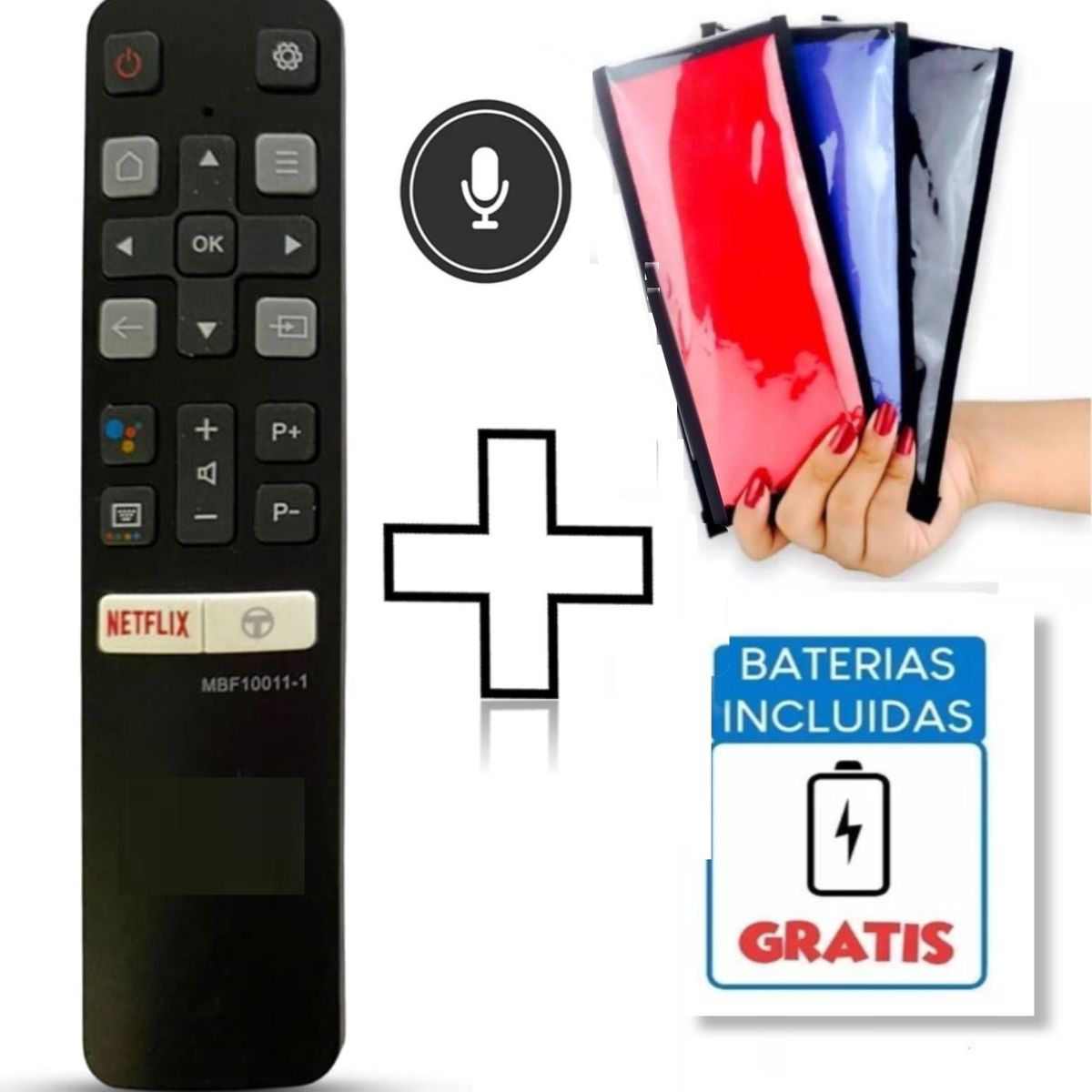 UNIVERSAL - Control Remoto Tcl Generico Smart Modelo RC802V  Funda