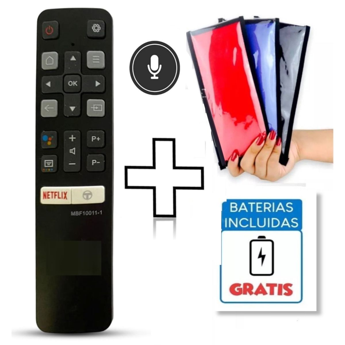 UNIVERSAL - Control Remoto Tcl Generico Smart Modelo RC802V  Funda