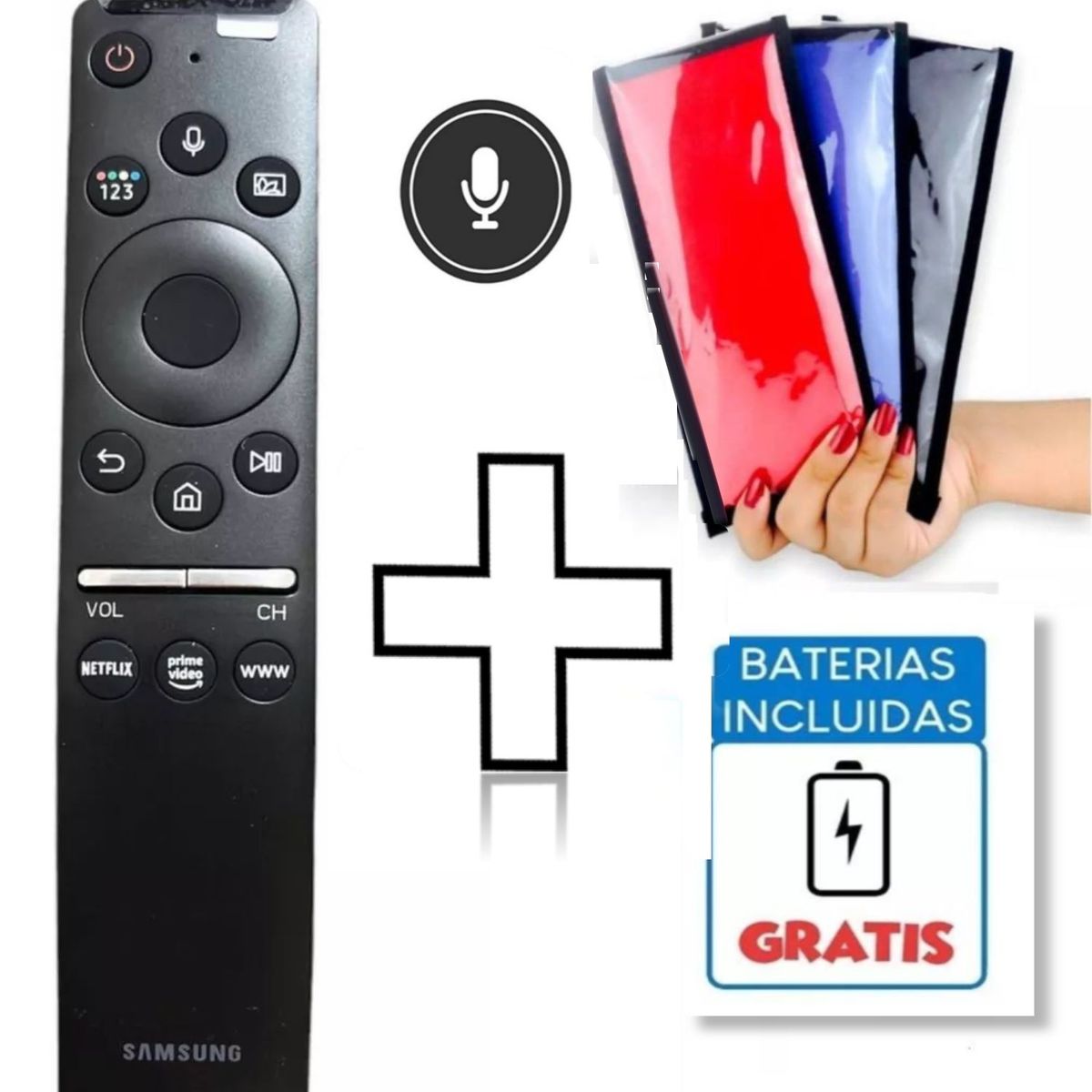 GENERICO - Control Remoto Generico Samsung Con comando Voz Bn59-01330  Funda