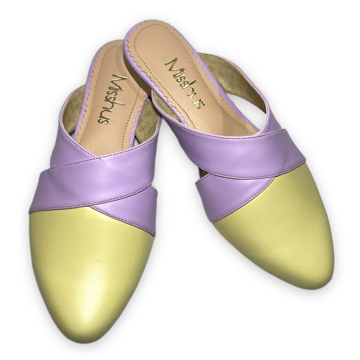 GENERICO - Zapatos mules Mujer Misshus Alma lila amarillo