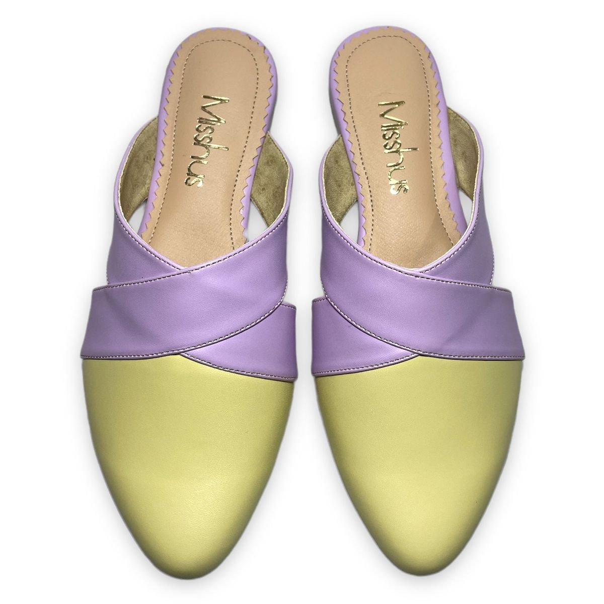GENERICO - Zapatos mules Mujer Misshus Alma lila amarillo