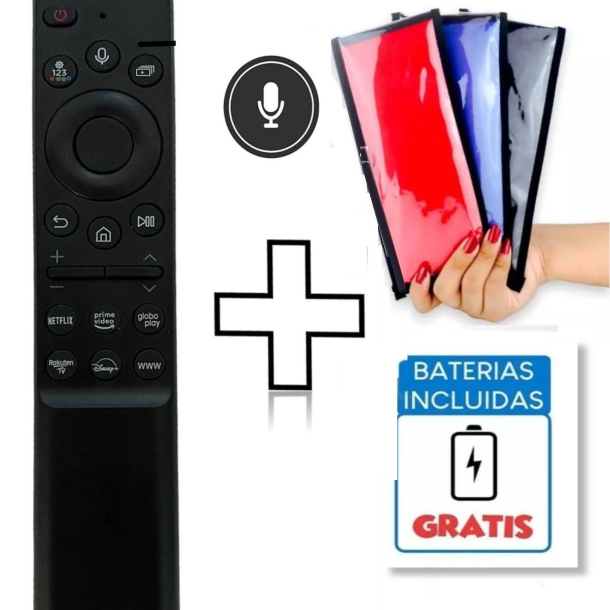 UNIVERSAL - Control Remoto para Tv Samsung Con Comando voz Modelo RM-G2500