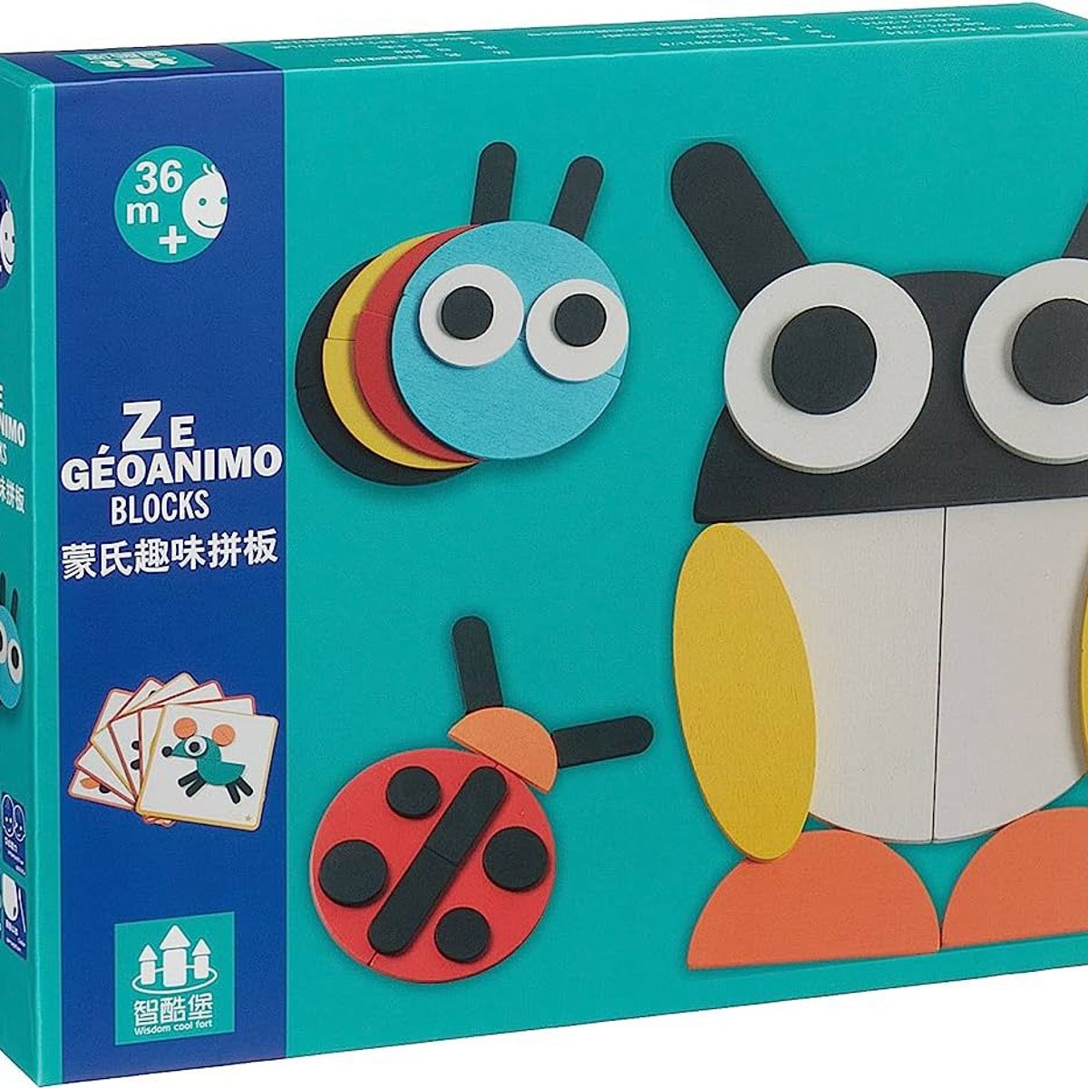 GENERICO - Rompecabeza de animales con formas didáctico