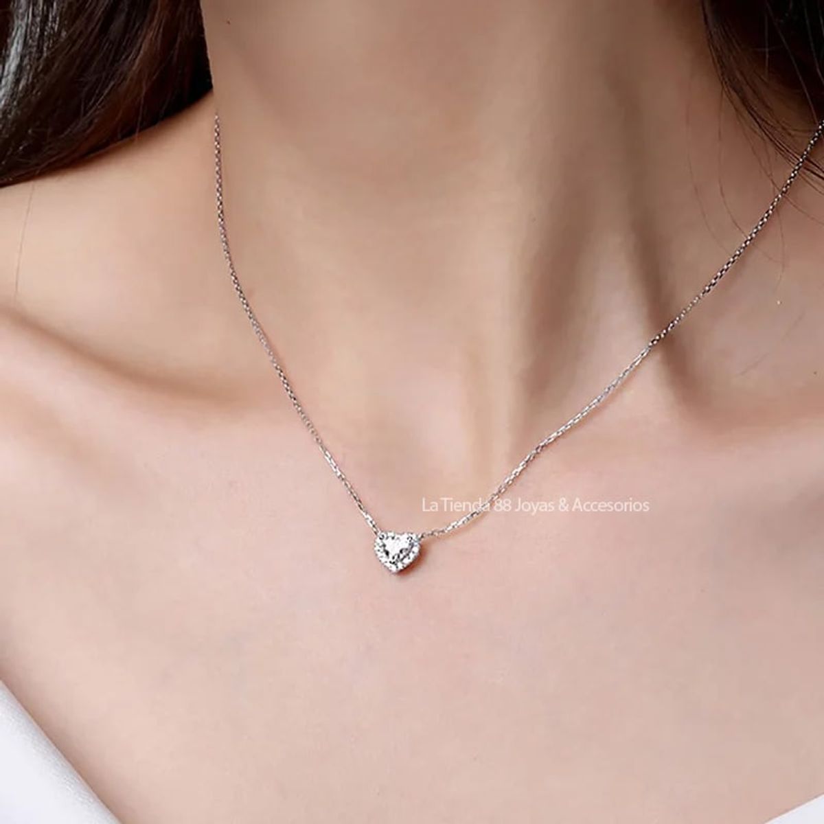 LA TIENDA 88 JOYAS Y ACCESORIOS - La Tienda 88 - Collar Corazon Amor Eterno Bañado Oro 18k - Amarillo