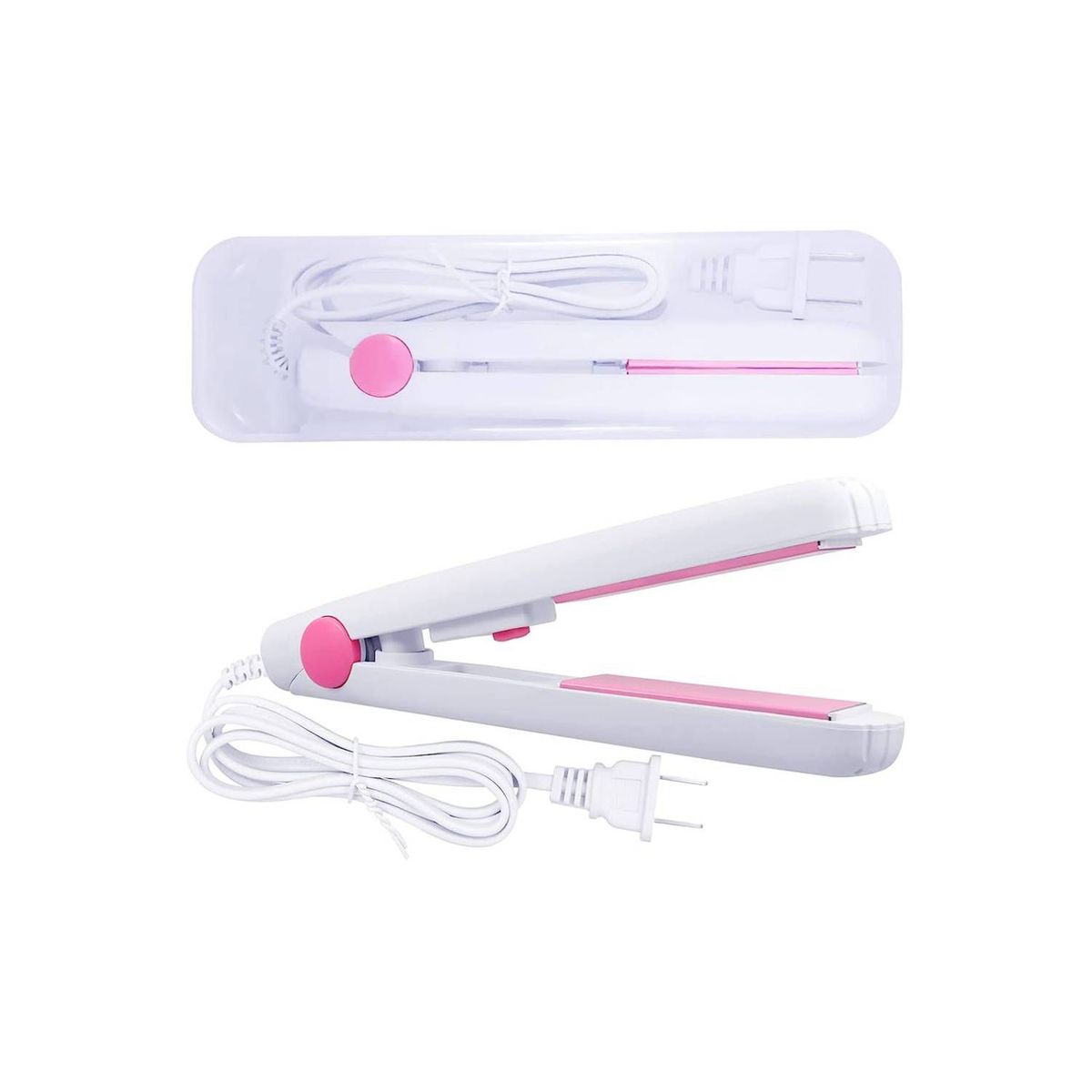 OEM - x2 Mini Planchas Electrica Alisadora De Cabello De Cartera Portatil