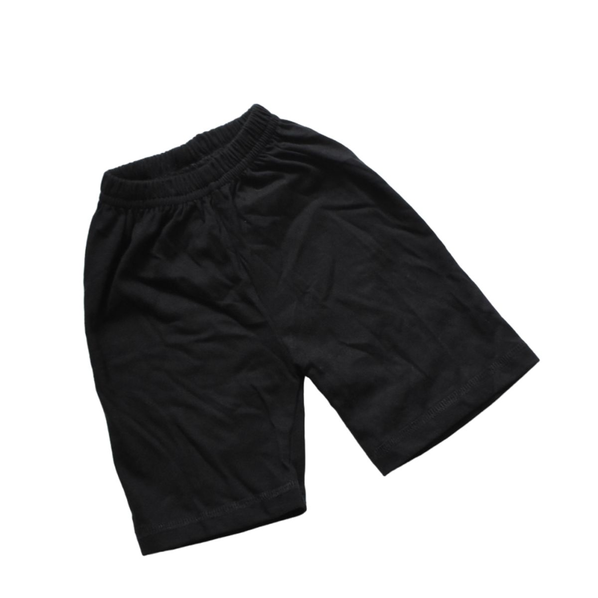 GENERICO - Short Unisex Infantil de Algodón  Negro  Importa Fácil