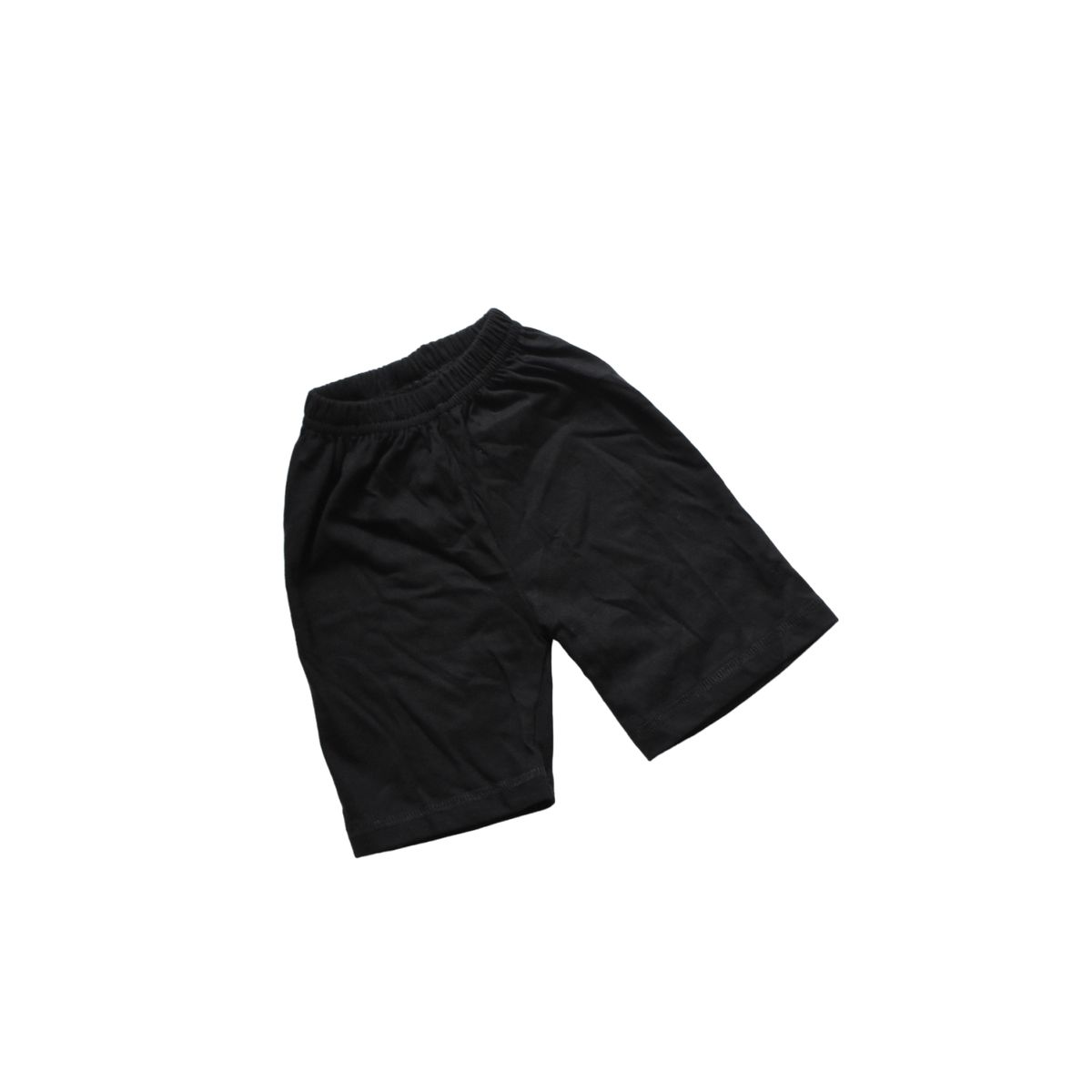 GENERICO - Short Unisex Infantil de Algodón  Negro  Importa Fácil