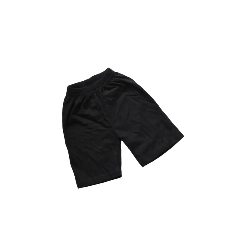GENERICO - Short Unisex Infantil de Algodón  Negro  Importa Fácil