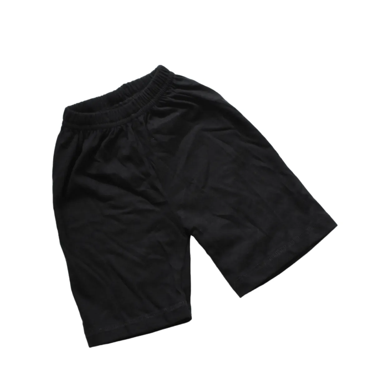 GENERICO - Short Unisex Infantil de Algodón  Negro  Importa Fácil