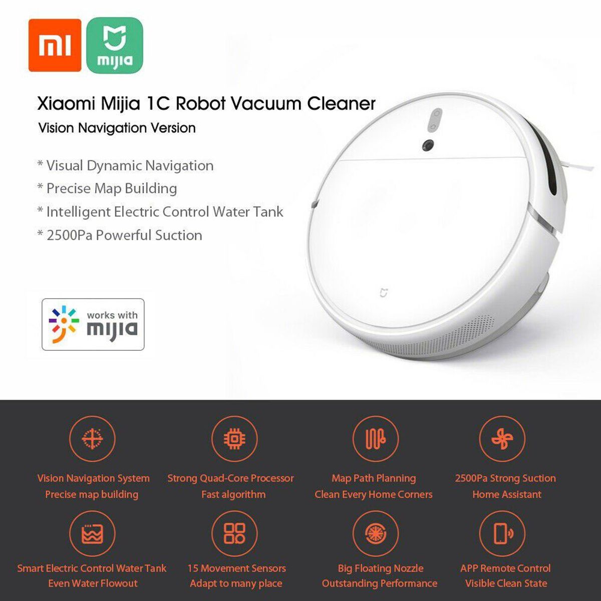 GENERICO - Kit De Repuestos Para Robot De Limpieza Xiaomi Vacum Mop 2 / Mop 1C