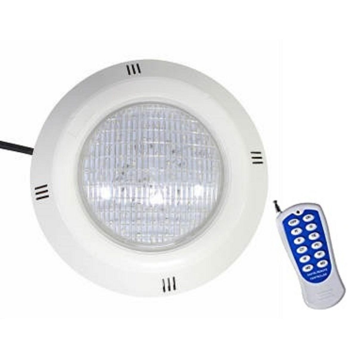 GENERICO - REFLECTOR LED PARA PISCINA ADOSABLE CON CONTROL REMOTO 12V- 24 WATT