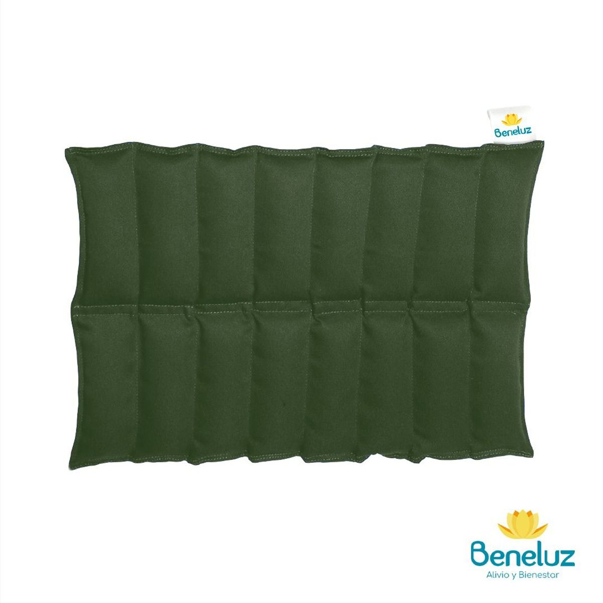 GENERICO - Compresas de Semillas - Lumbar Verde Militar