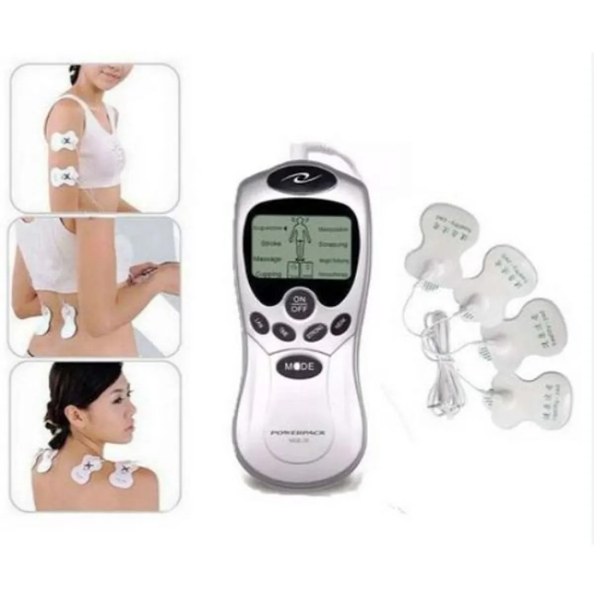 GENERICO - Electroestimulador Muscular Gimnasia Pasiva 4 parches
