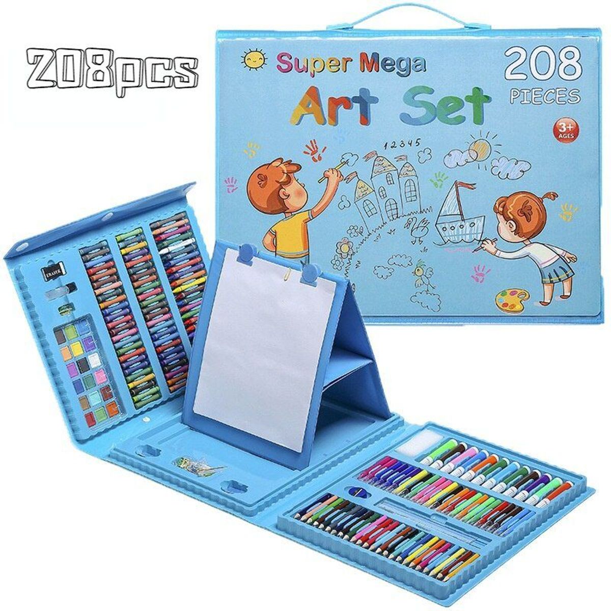 OEM - Kit de Arte y Dibujo para Niños Juego de Arte de 208Piezas