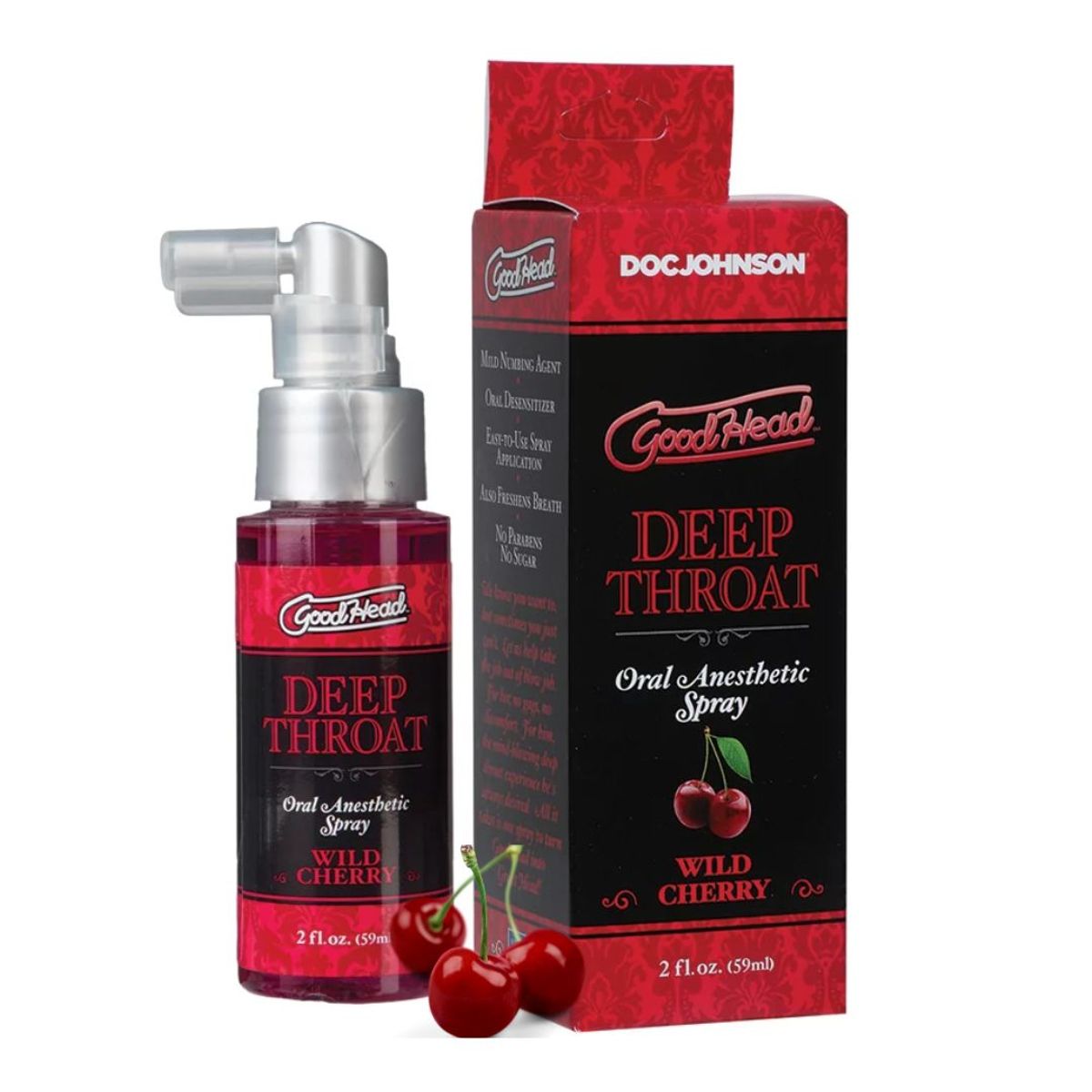 GENERICO - Desensibilizador De Garganta Para Sexo Oral Cereza 60ml