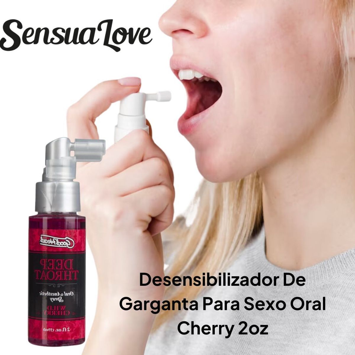 GENERICO - Desensibilizador De Garganta Para Sexo Oral Cereza 60ml