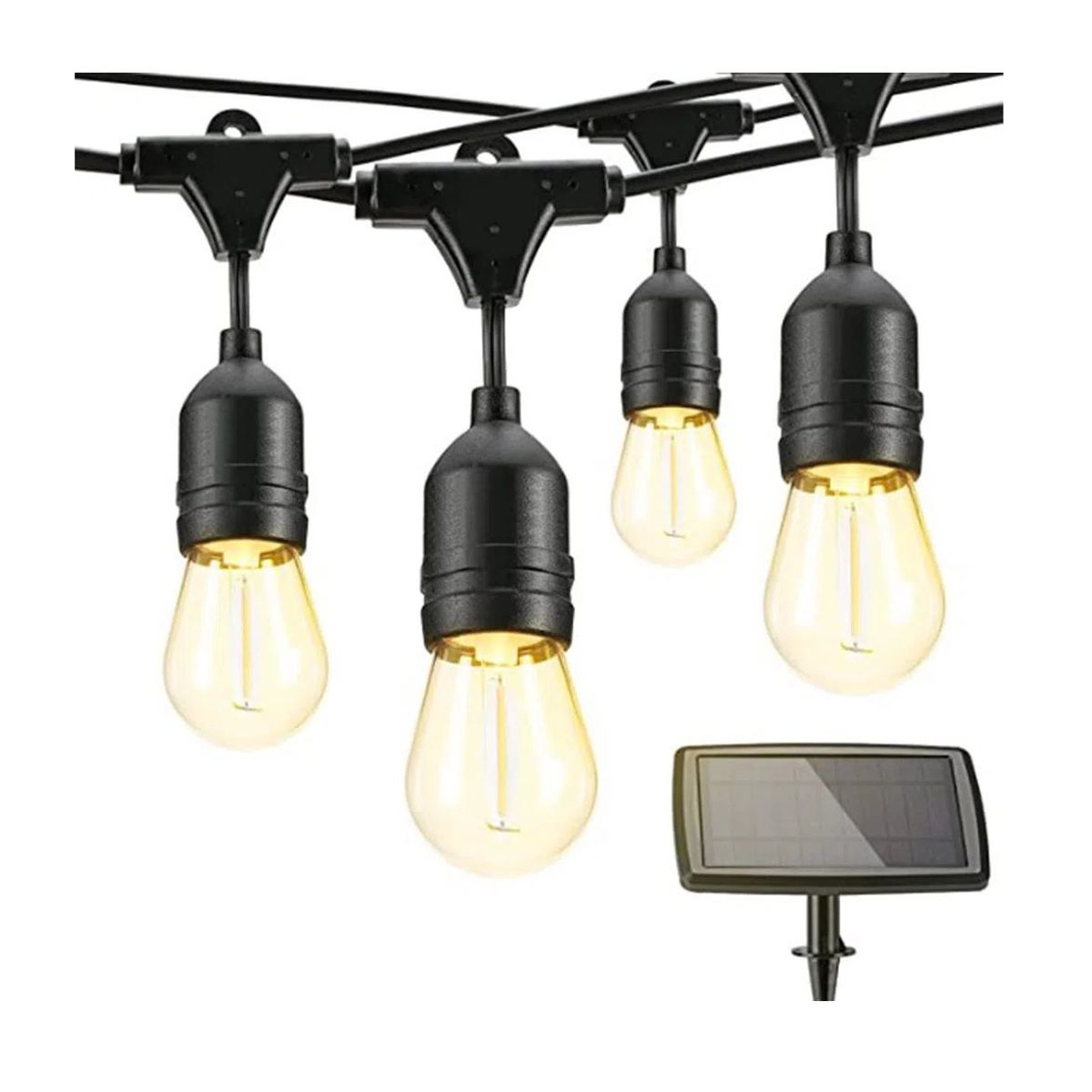 GENERICO - Luces Guirnaldas Inalambricas de 20 Focos Por 10 Metro Solares