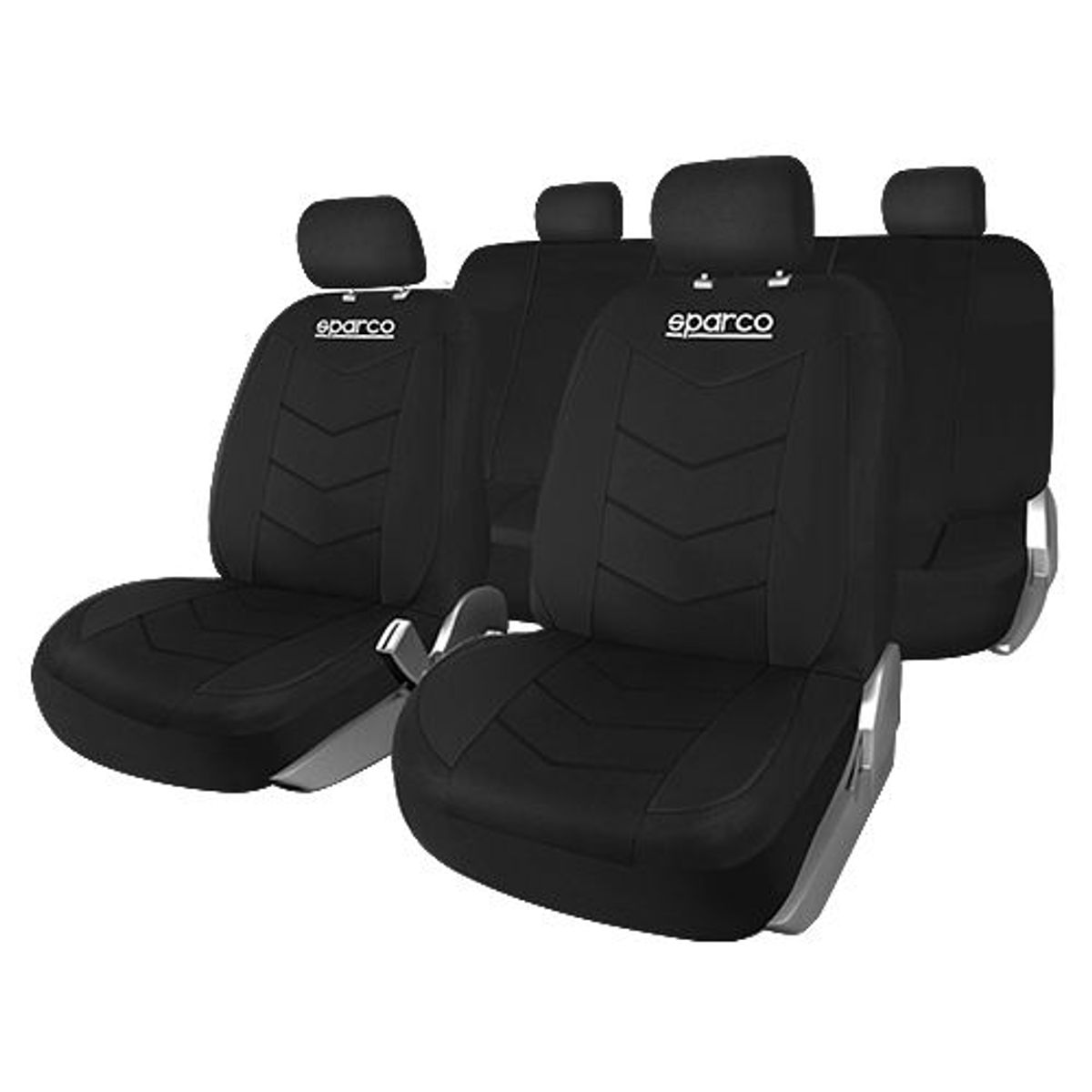 SPARCO - SET DE FUNDAS CUBRE ASIENTOS SPARCO SPS431BKCB NEGRO