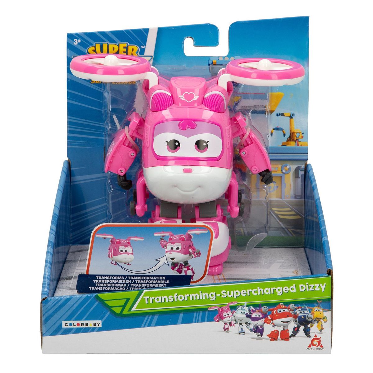 SUPER WINGS - Juguete de Acción Super Wings Transformable Dizzy