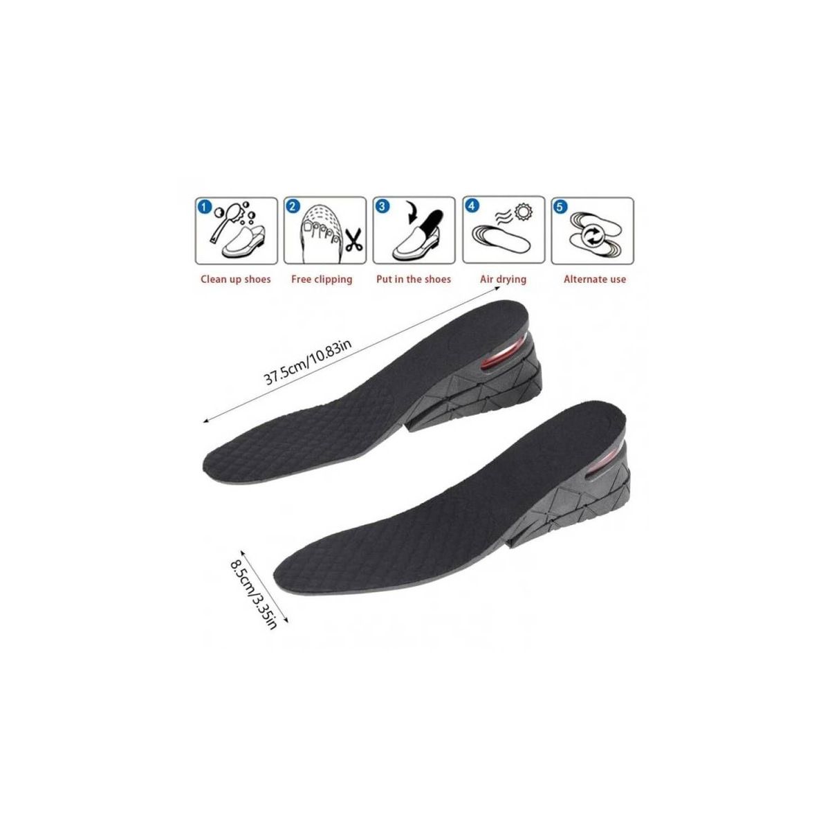 GENERICO - Plantilla Invisible Eleva Crece Estatura