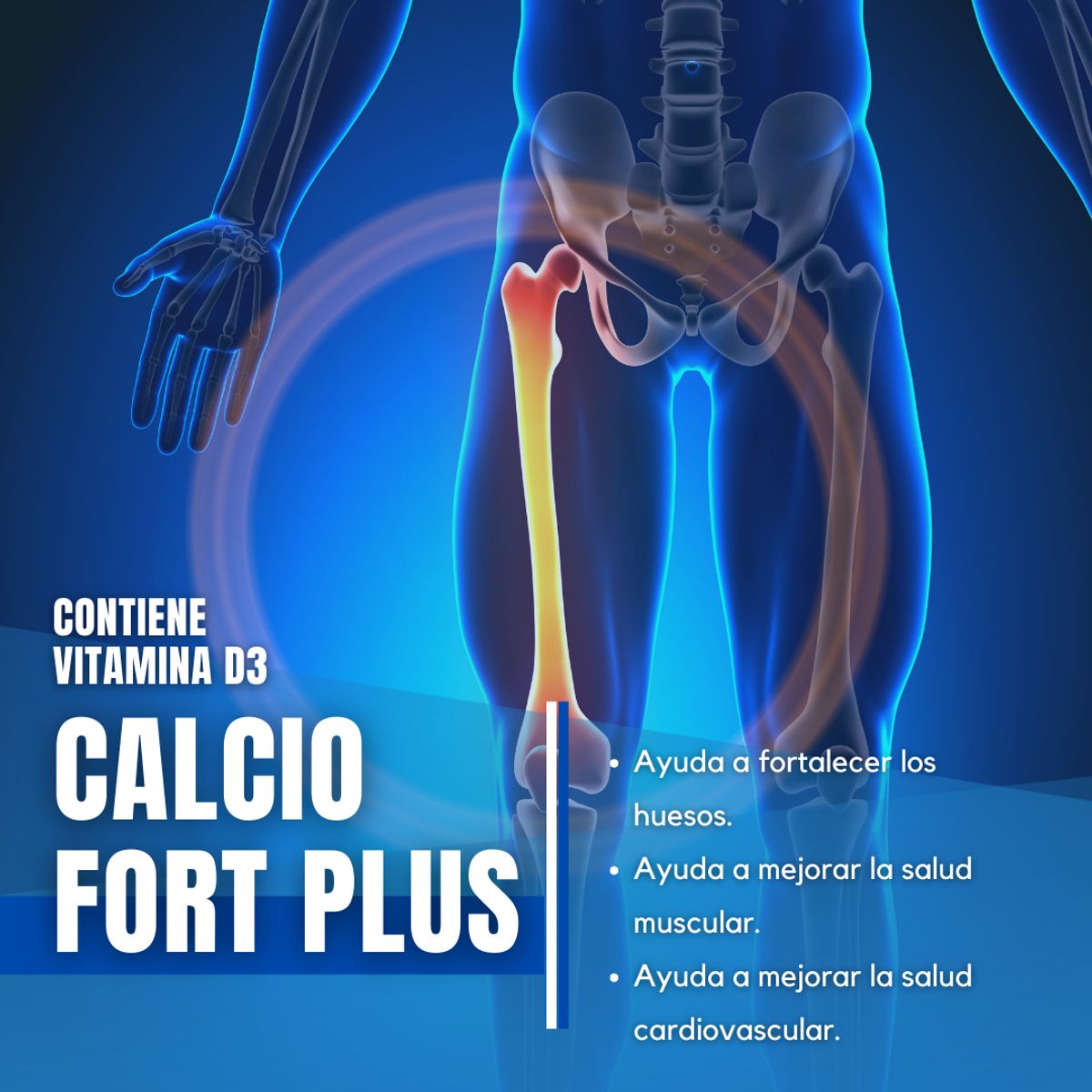 DINOA - Calcio Fort  Cápsula  x 100 Dinoa -Fortalecimiento Óseo -Salud  Muscular