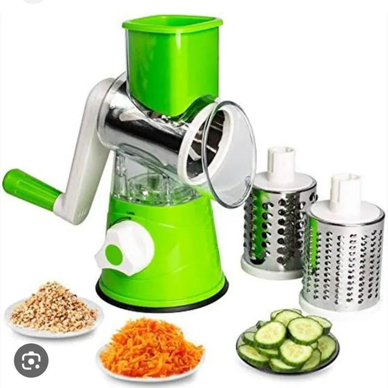 GENERICO - Molino Rallador Picatodo Giratorio de Verduras Multifuncional 3 en 1