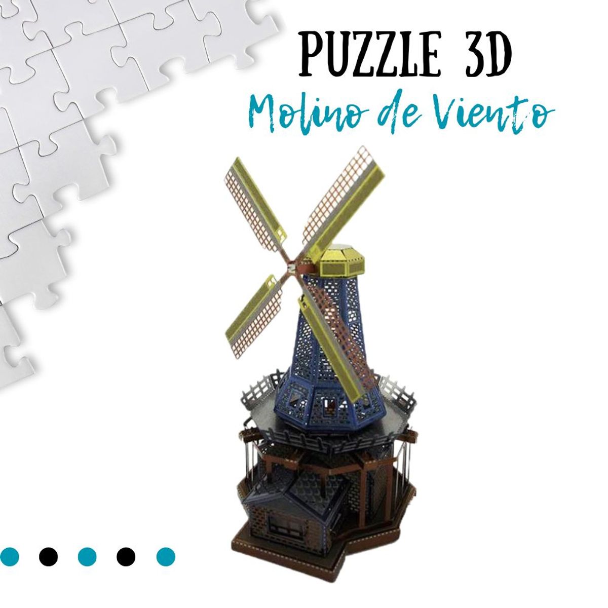 SHEEPBUSTER - Rompecabezas Armable 3D Molino para Niños y Adultos