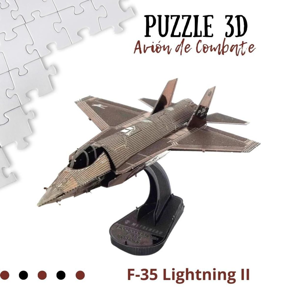 SHEEPBUSTER - Rompecabezas Armable 3D Avion de Guerra para Niños y Adultos