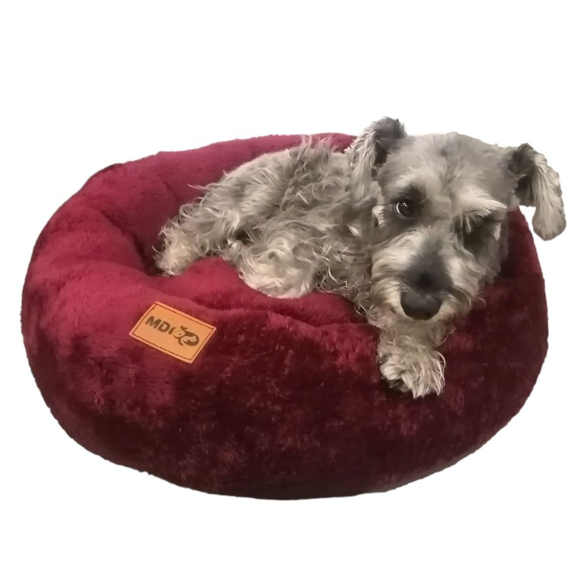 MD - Cama Para Perros y Gatos Donut Lite Guinda Talla M - MD