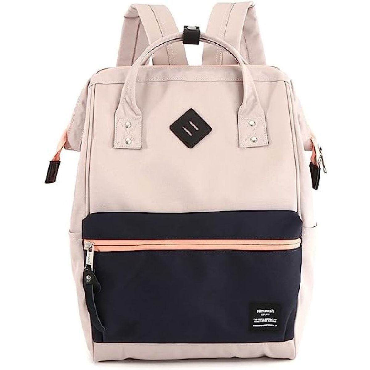 HIMAWARI - Himawari - Mochila porta Laptop con puerto USB - Crema y Azul