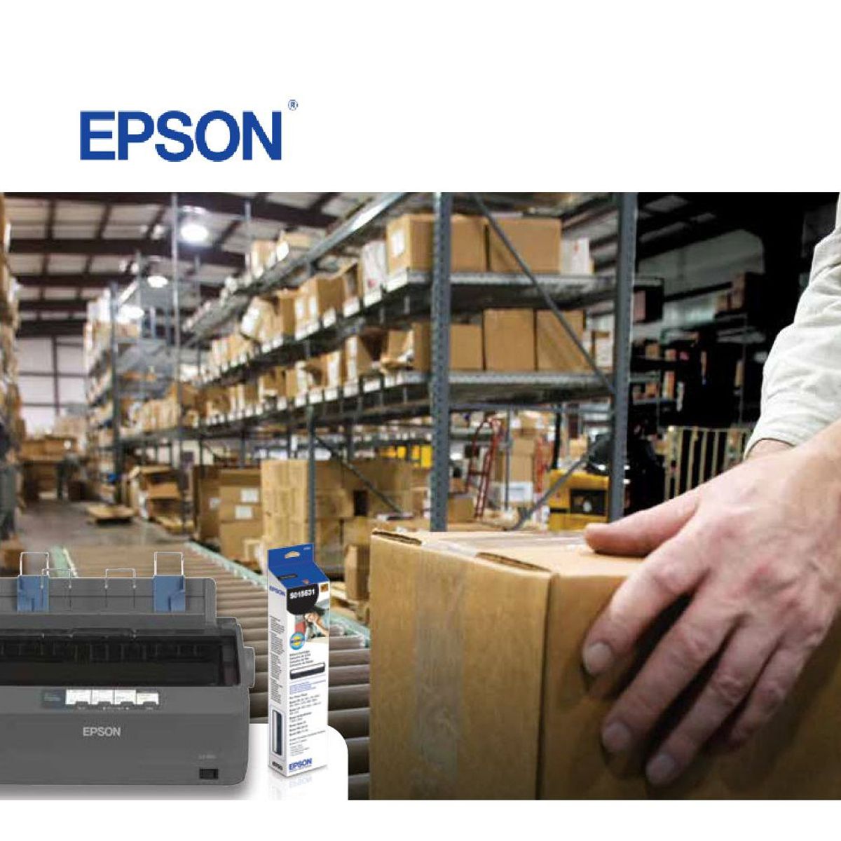 EPSON - Impresora Epson Matricial LX-350, USB, 9 pines + CINTA GRATIS S015631.