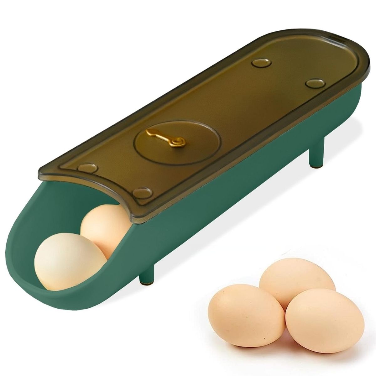 MINARI - Organizador Dispensador Porta Huevos Verde D14