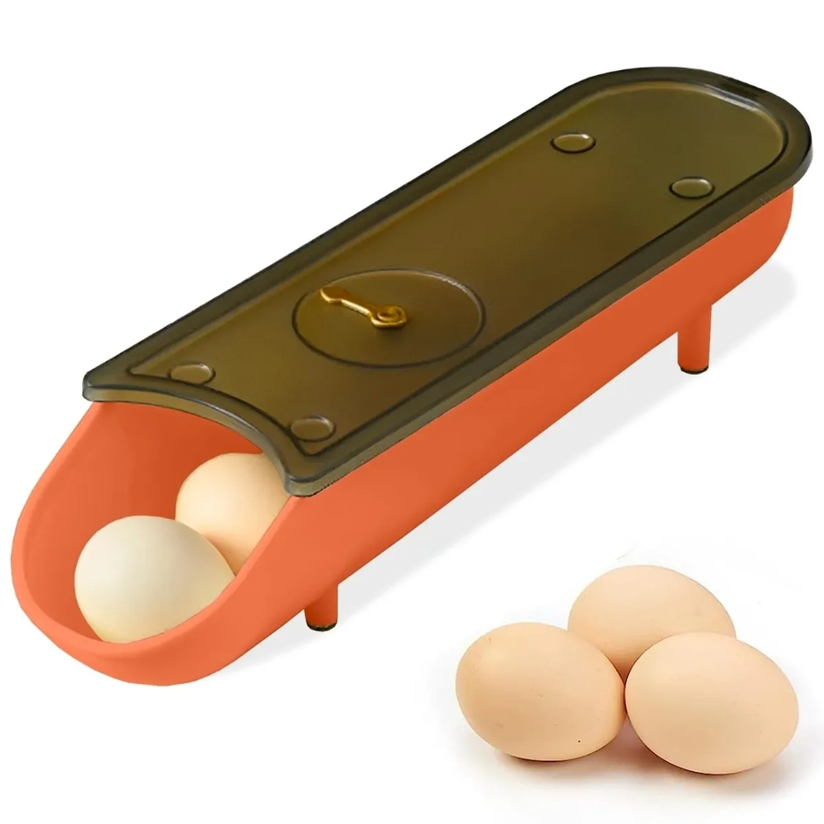 MINARI - Organizador Dispensador Porta Huevos Naranja D14